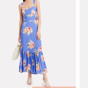 💕FINAL SALE 💕INTERMIX Mitzie Floral Sleeveless Dress - Blue